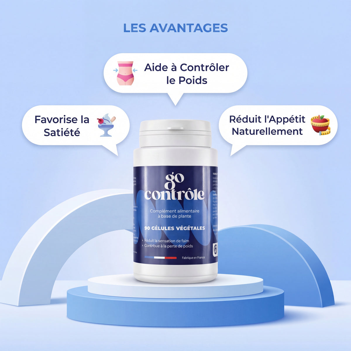 Go Contrôle® – Gélules naturelles coupe faim & fringales